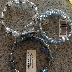 3 Alex and ani luminous wrap bracelets all NWT